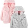Simple Baby Hooded Sweater Jacket .